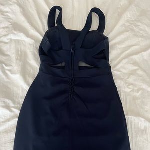 Navy Cutout Dress